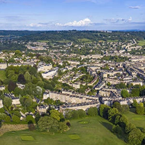 Panoramic view over Bath, Somerset, England