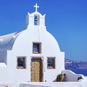 Parekklesi Holy Chapel, Oia Village, Santorini or Thira Island, Cyclades, Greece