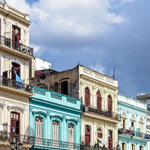 Paseo del Prado or Paseo de Marti, elevated view, Havana, La Habana Province, Cuba
