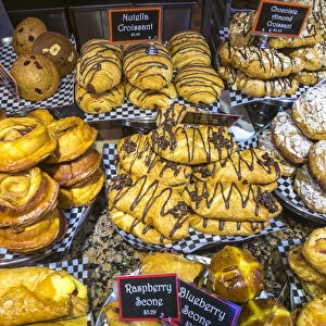 Pastries & croissants, Public Market, Granville Island, Vancouver, British Columbia
