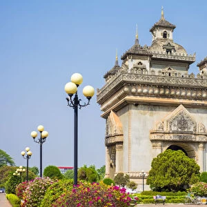 Patuxi or Victory Gate monument, Vientiane, Laos