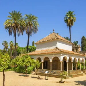 Pavilion of Carlos V, Gardens of the Real Alcazar, UNESCO World Heritage Site, Sevilla