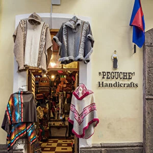 Peguche Handicrafts Shop, La Ronda Street, Old Town, Quito, Pichincha Province, Ecuador