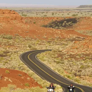 People riding bikes near Flagstaff, Arizona, USA MR People riding bikes near Flagstaff, Arizona, USA MR