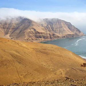 Peru, Lima, Morro Solar, Pacific Ocean Cliffs, Chorrillos District