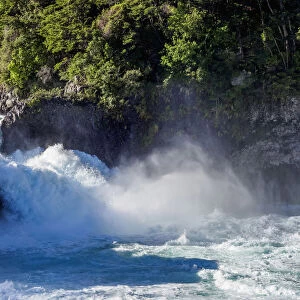 Petrohue Waterfalls, Petrohue, Llanquihue Province, Los Lagos Region, Chile