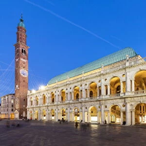 Piazza dei Signori with Palladian Basilica. Vicenza, Veneto, Italy