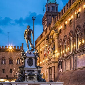 Piazza del Nettuno, Bologna, Emilia-Romagna, Italy