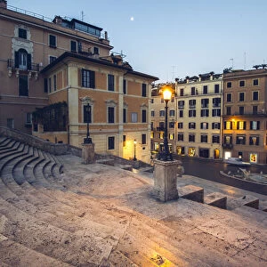 Piazza di Spagna, Rome, Lazio, Italy. Stairs at dawn