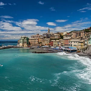 The picturesque colorful sea village of Bogliasco, Genoa, Liguria, Italy