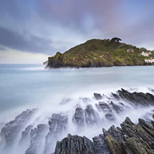 The picturesque village of Polperro on the dramatic Cornish coastline, Cornwall, England