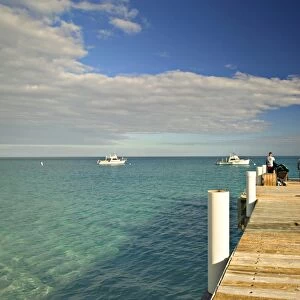 Pier, Grace Bay, Providenciales Island, Turks & Caicos, Caribbean