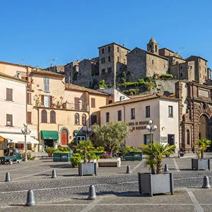 Place at Bolsena with castle, Viterbo, Lazio, Italy