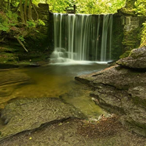 Plas Power Waterfall, Clywedog Valley, Coedpoeth, Wrexham, Wales
