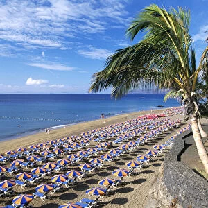 Playa Blanca in Puerto del Carmen, Lanzarote, Canary Islands, Spain