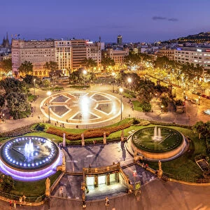 Plaza Catalunya, Barcelona, Catalonia, Spain