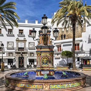 Plaza de Espana, Vejer de la Frontera, Andalusia, Spain