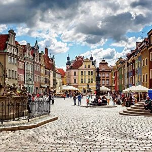 Poland, Greater Poland, Poznan, Old Town, Market Square