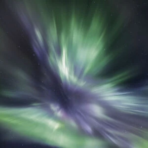Polar light (Aurora Borealis) Corona - Norway, Troms, Kafjord, Loekvoll - Lapland