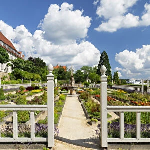 Pomeranzengarten yard at Leonberg Castle, Leonberg, Baden-Wurttemberg, Germany