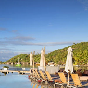 Pool of Sofitel Hotel, Bora Bora, Society Islands, French Polynesia
