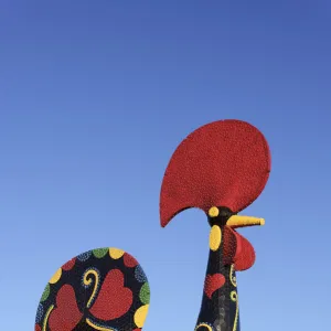 Pop Galo by artist Joana Vasconcelos (2016), inspired in the traditional Barcelos Rooster