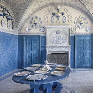 Porcelain room in the Drottningholm Royal Palace near Stockholm, Sweden