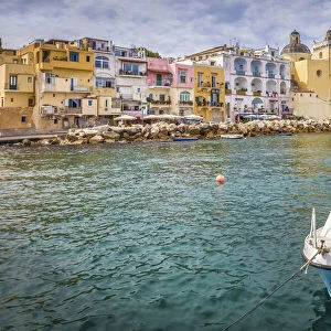 Port city of Ischia Ponte, Ischia Island, Gulf of Naples, Campania, Italy