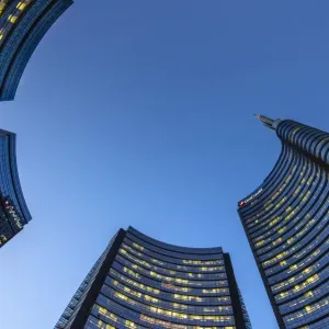 Porta Nuova Business District Nighttime Print, Milan Porta Nuova Business District Nighttime Print, Milan
