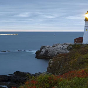 Portland, Maine, USA. The Portland Head Lighthouse in Portland Maine, USA