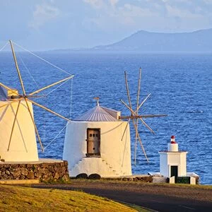Portugal, Azores, Corvo, Vila do Corvo, Traditional Windmills