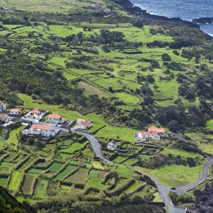 Portugal, Azores, Faial Island, Baia de Ribeira of Porto da Faja