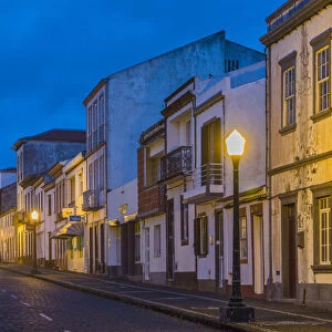 Portugal, Azores, Santa Maria Island, Vila do Porto, Rua Teofilo Braga street