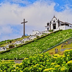 Portugal, Azores, Sao Miguel, Vila Franca do Campo, The Little Chapel of Nossa Senhora