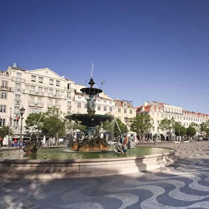 Praaza Dom Pedro IV (Rossio Square), Lisbon, Portugal
