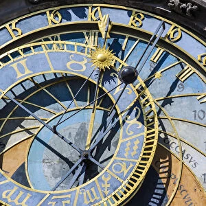 Prague astronomical clock, Prague, Bohemia, Czech Republic