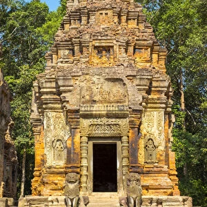 Prasat Preah Ko temple ruins, Roluos, UNESCO World Heritage Site, Siem Reap Province