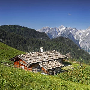 Priesbergalm against Watzmann east face, 2380 m, National Park Berchtesgaden, Alps