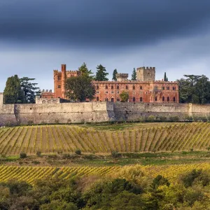 Print of Brolio Castle in Tuscany Print of Brolio Castle in Tuscany