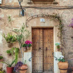 Print of a Door in Valldemossa Old Town, Mallorca Print of a Door in Valldemossa Old Town, Mallorca