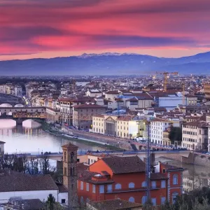 Print of Florence, Italy: Duomo and Palazzo Vecchio Print of Florence, Italy: Duomo and Palazzo Vecchio