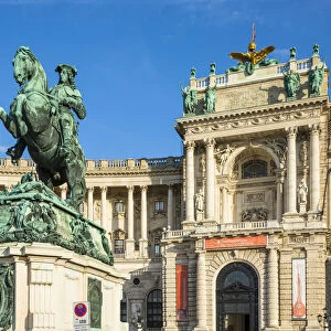 Prinz Eugen statue, Hofburg Palace, Vienna, Austria