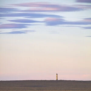 The Punta Ninfas lighthouse at sunset, Chubut, Patagonia, Argentina