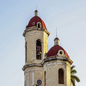 Purisima Concepcion Cathedral, detailed view, Main Square, Cienfuegos