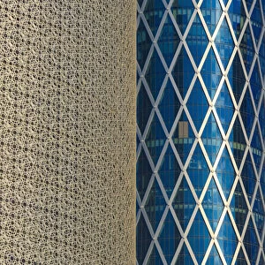 Qatar, Doha, Burj Qatar and Tornado or QIPCO Tower