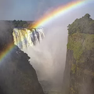 Rainbow over Victoria Falls, Victoria Falls, Zimbabwe