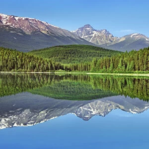 reflection at Patricia Lake - Canada, Alberta, Jasper National Park, Jasper