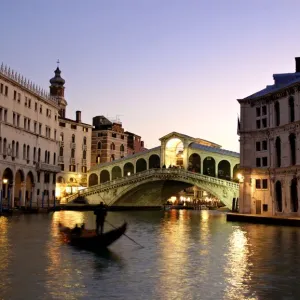 Rialto Bridge Print, Venice Grand Canal Rialto Bridge Print, Venice Grand Canal