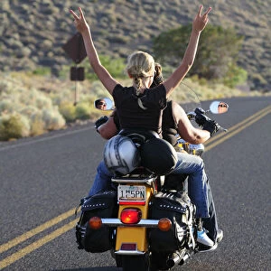 Riding Motor bike, Flagstaff, Arizona, USA MR