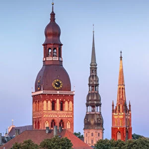 Riga Cathedral, St Peters Church and St Saviours Anglican Church